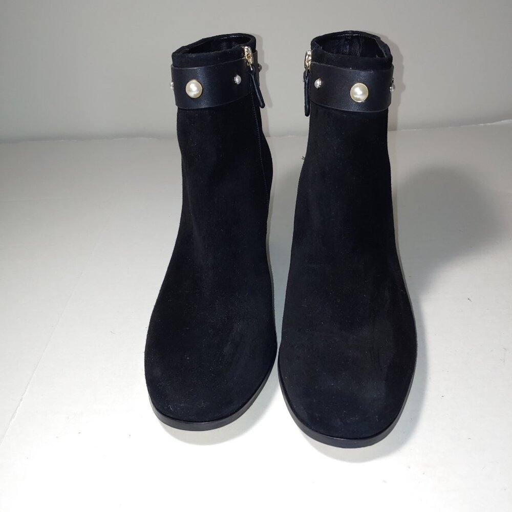 Kate Spade Morgan Pearl Booties Size 11 Black - Picture 2 of 9